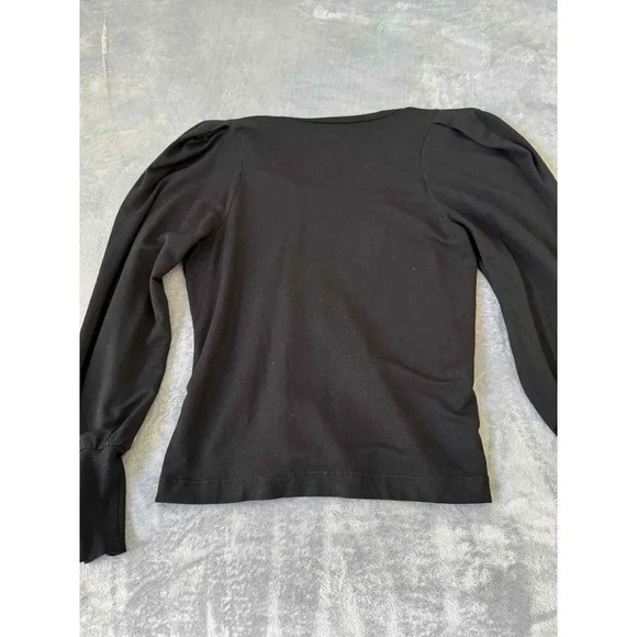 Grey Slate Black Long Sleeve Crew Neck Sweatshirt Womens Top - Picture 6 of 6